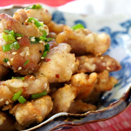 Asian fried chicken tossed with salt and pepper